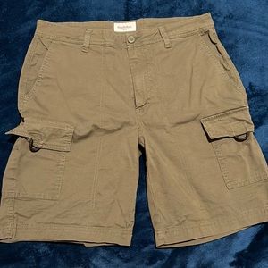 Green cargo shorts